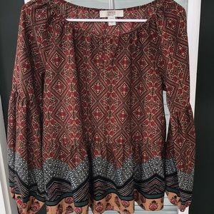 Vintage America printed blouse